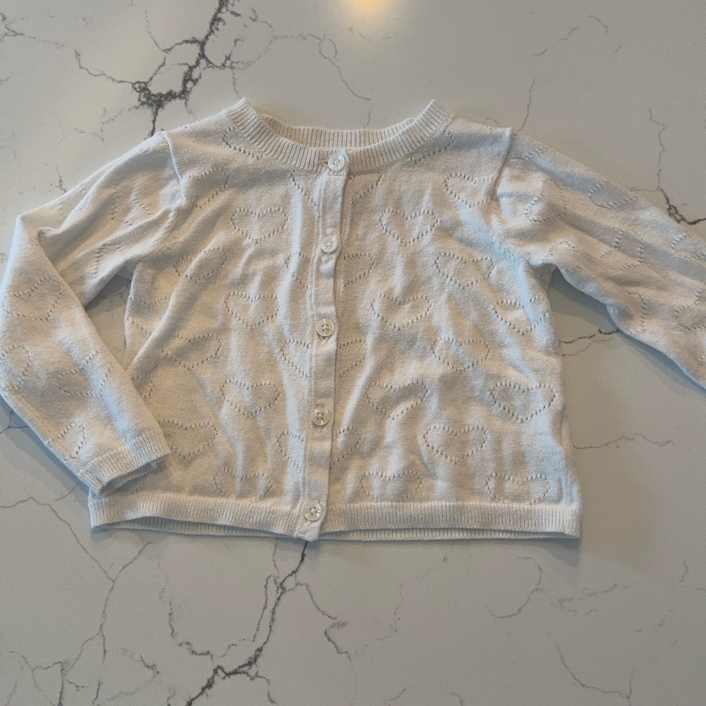 Ruby & Bloom Cream Kids Cardigan Sweater